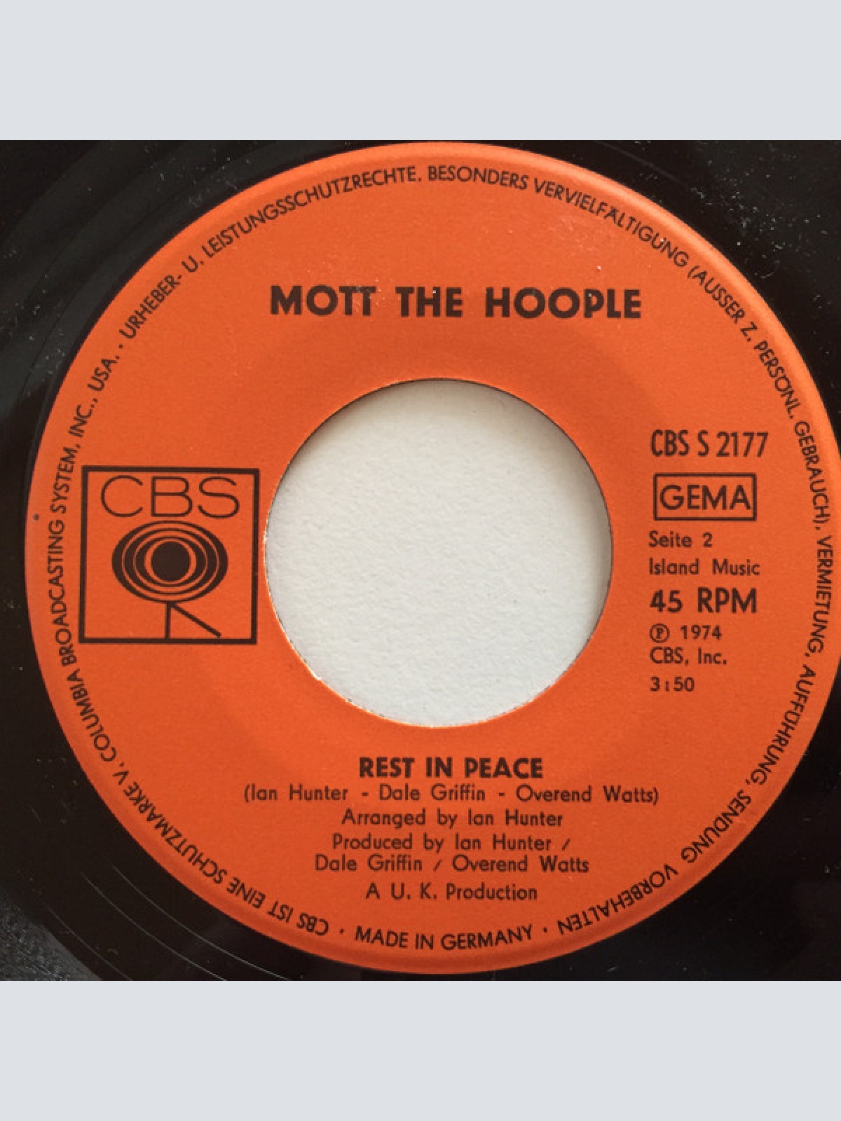 Vinyl / Mott The Hoople - The Golden Age Of Rock 'N' Roll