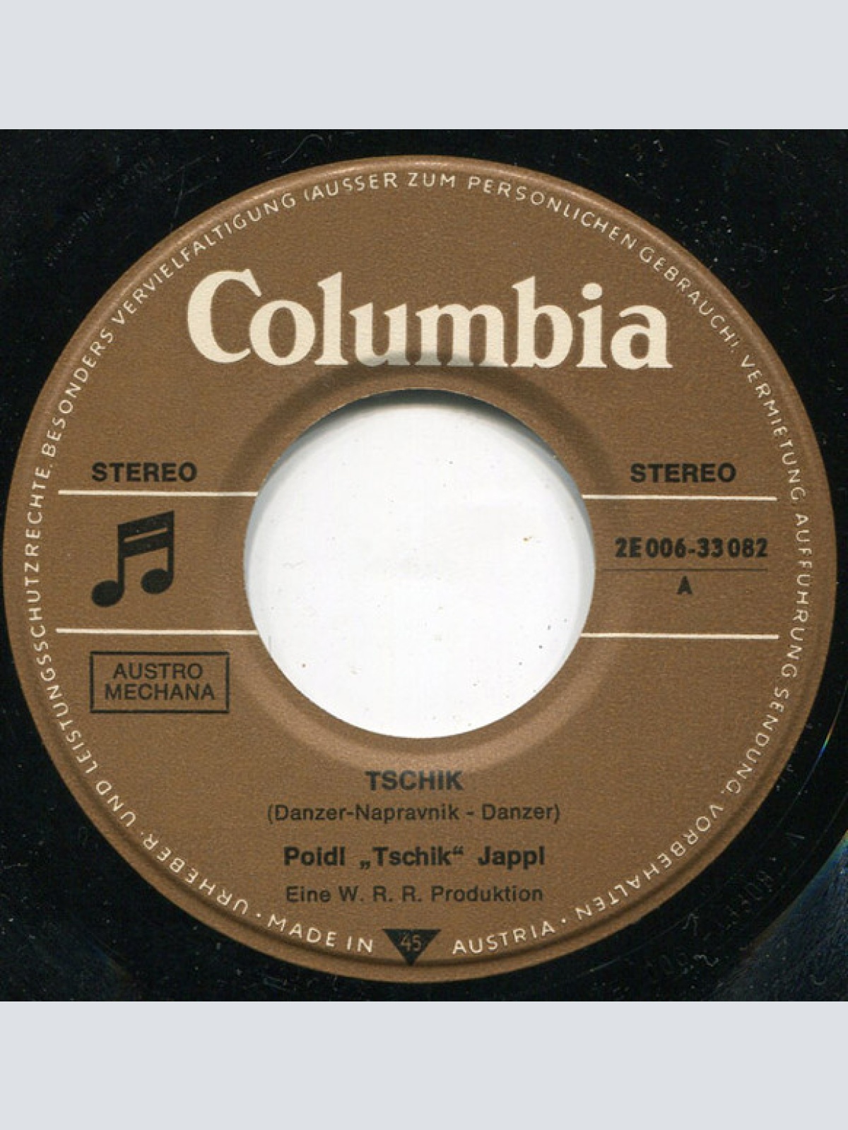 Vinyl / Poidl "Tschik" Jappl - Tschik