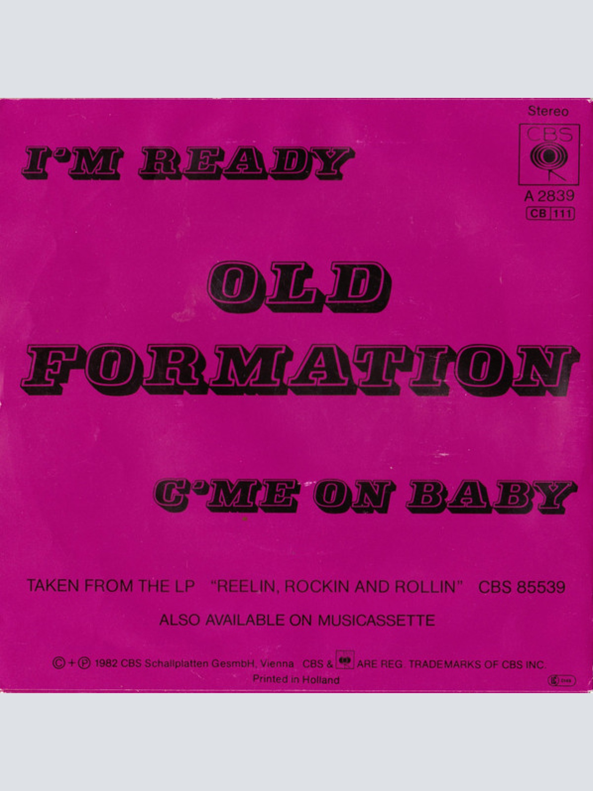 Vinyl / Old Formation - I'm Ready