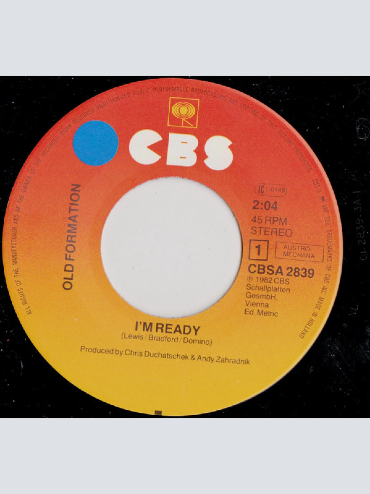 Vinyl / Old Formation - I'm Ready