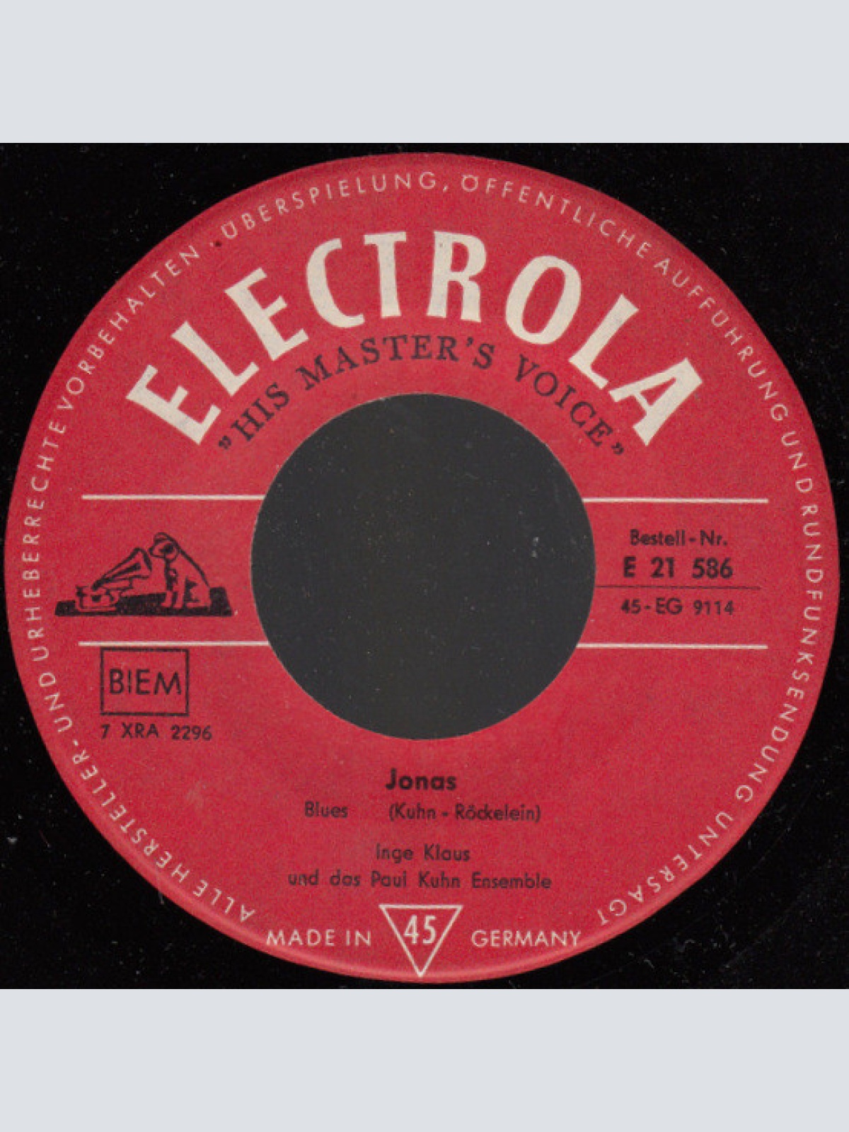 Vinyl / Inge Klaus - Paul Kuhn - Jonas