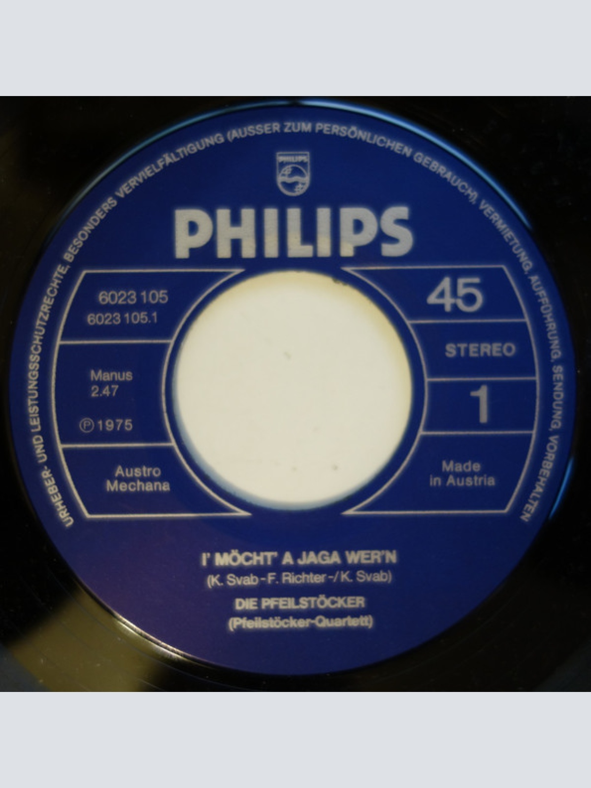 Vinyl / Die Pfeilstöcker - I Möcht' A Jaga Wer'n