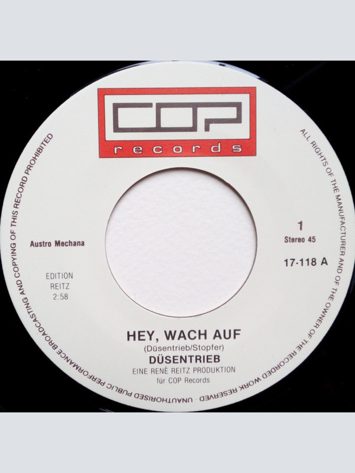 Vinyl / Düsentrieb (2) - Hey, Wach Auf