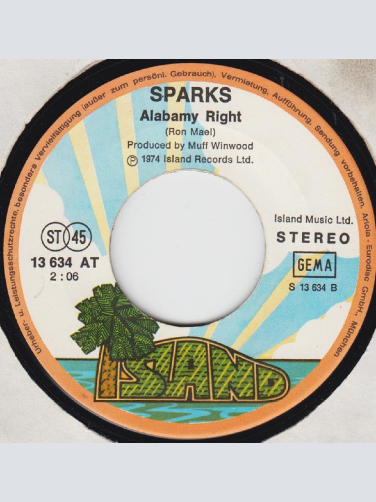 Vinyl / Sparks - Never Turn Your Back On Mother Earth