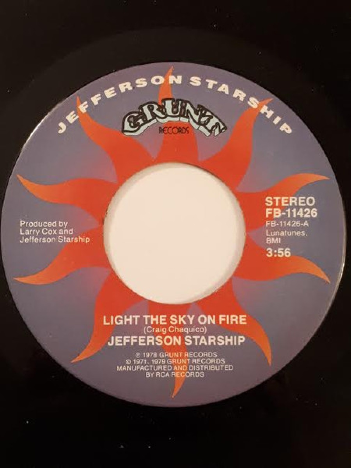 Vinyl / Jefferson Starship - Light The Sky On Fire