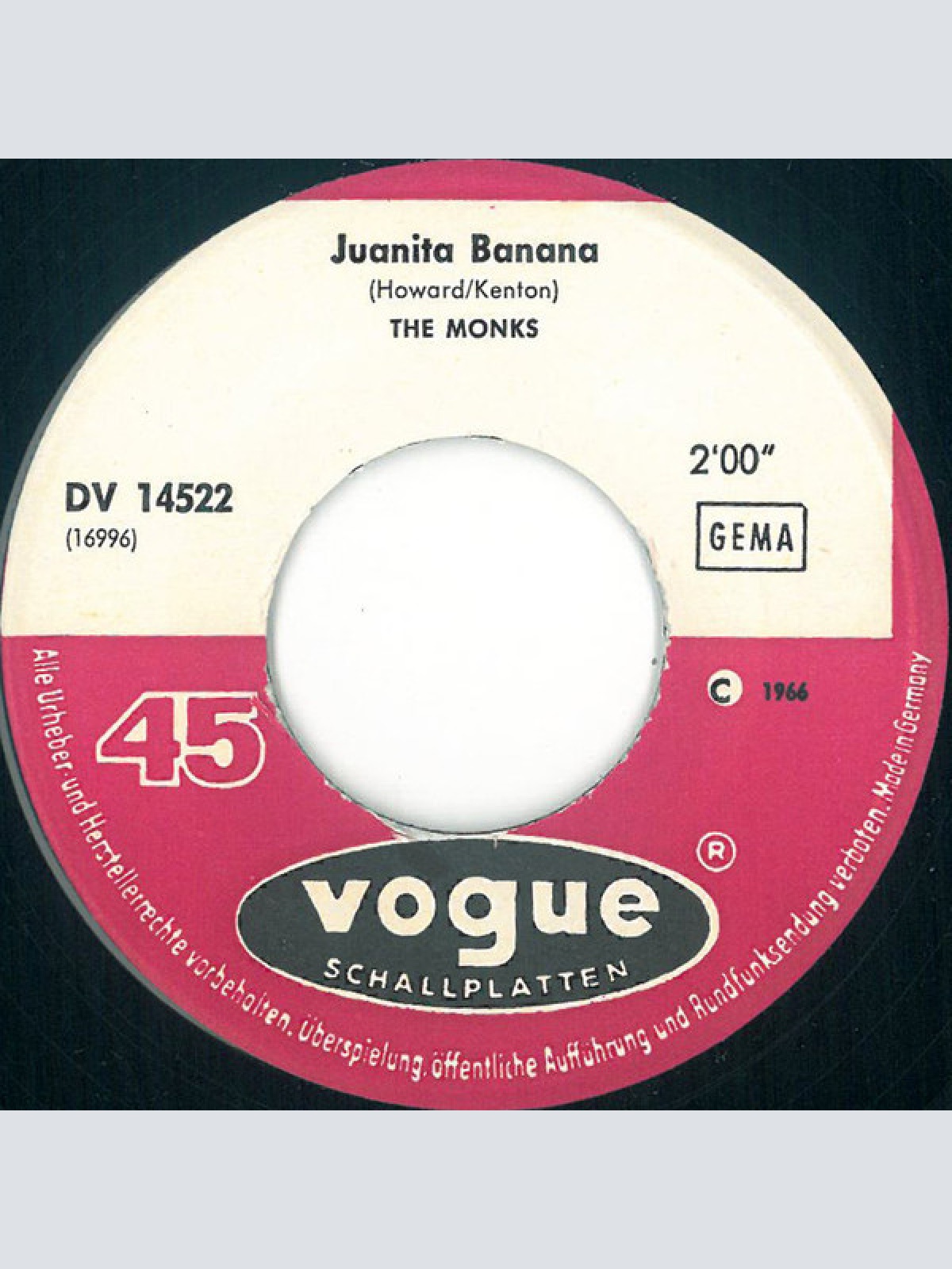 Vinyl / The Monks (7) - Juanita Banana