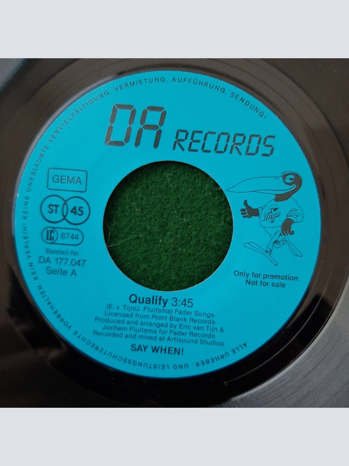 Vinyl / Say When! - Qualify / Qualify (instr. Version)