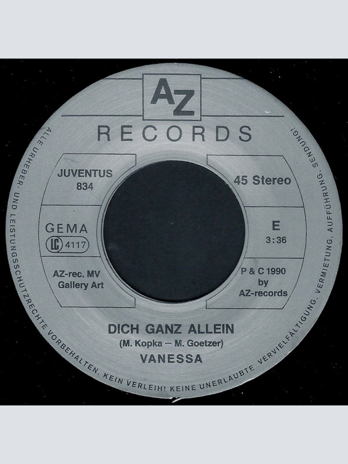 Vinyl / Vanessa (58) - Dich Ganz Allein