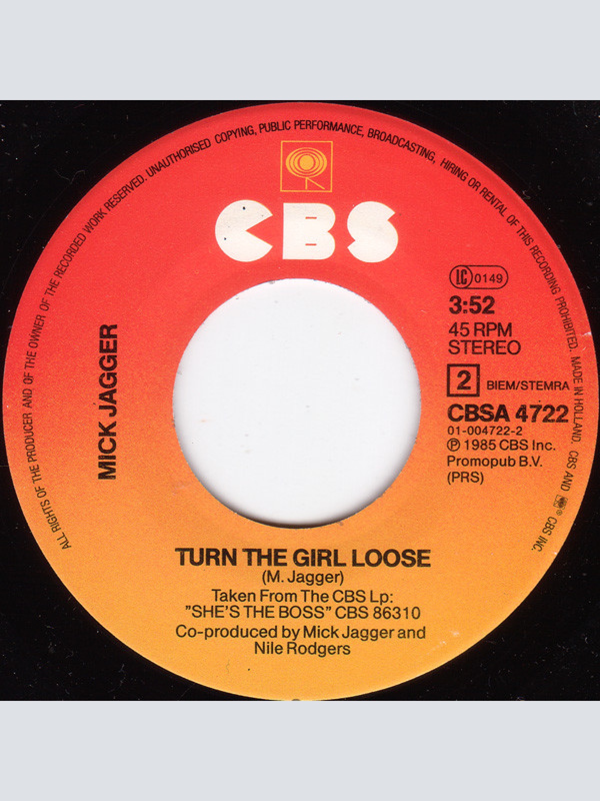 Vinyl / Mick Jagger - Just Another Night