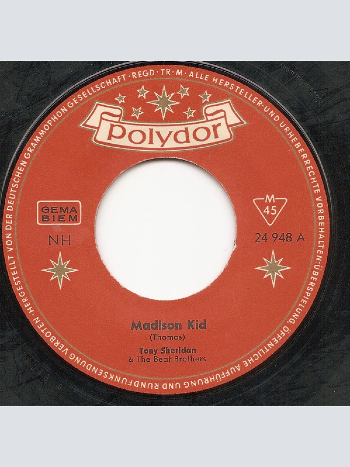 Vinyl / Tony Sheridan & The Beat Brothers* - Madison Kid / Let's Dance