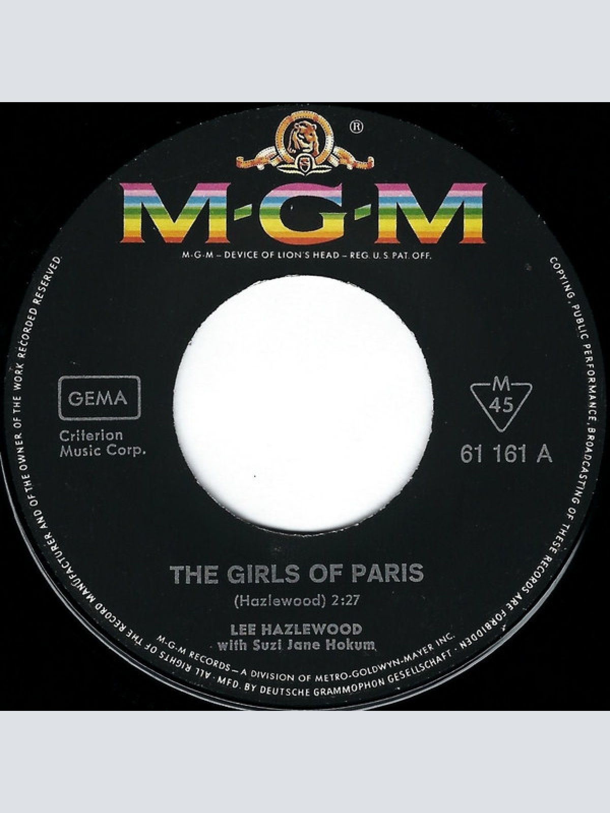 Vinyl / Lee Hazlewood - The Girls In Paris