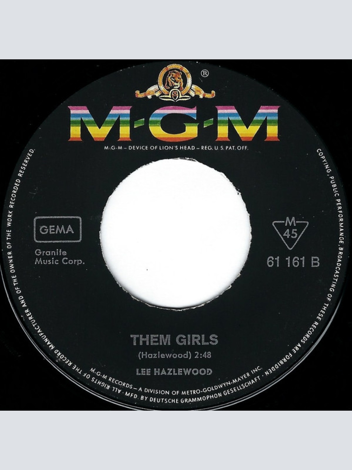 Vinyl / Lee Hazlewood - The Girls In Paris