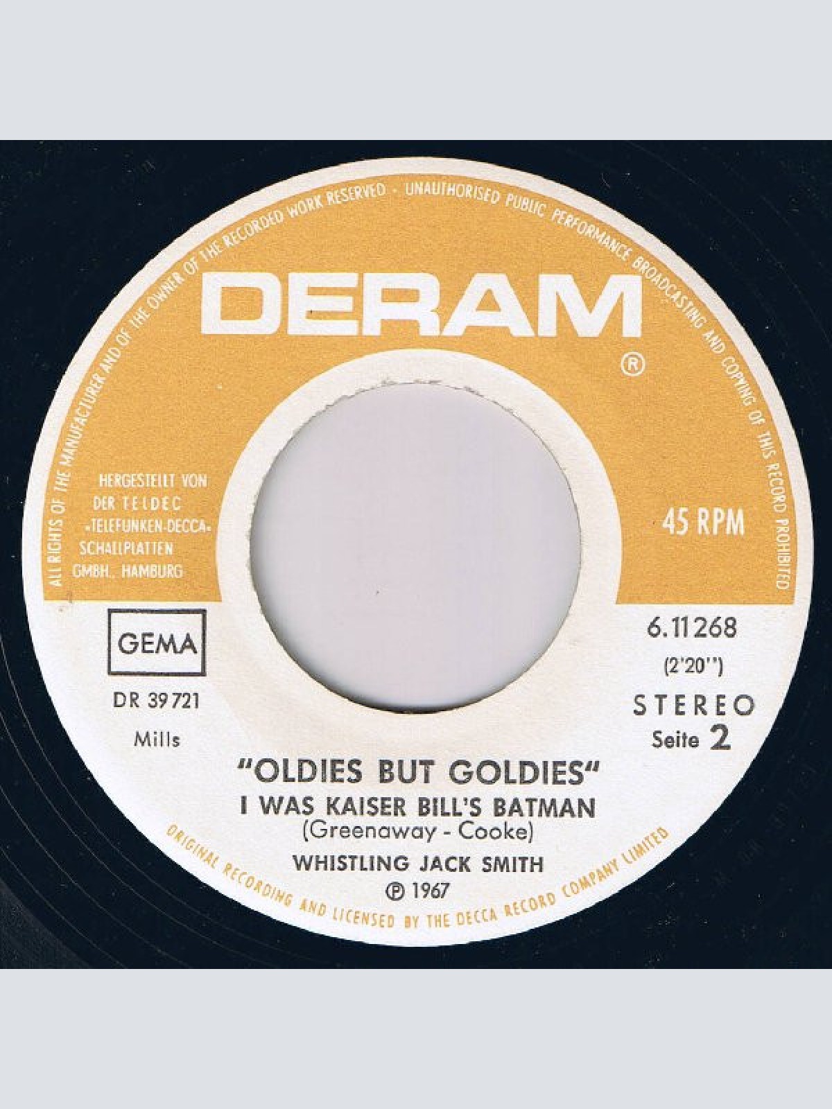 Vinyl / The Flower Pot Men* / Whistling Jack Smith - Let's Go To San Francisco / I Was Kaiser Bill's Batman