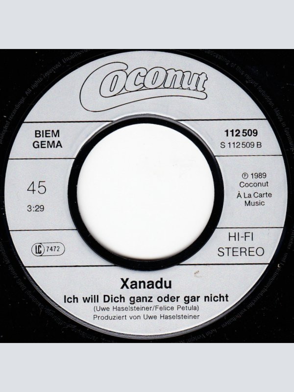 Vinyl / Xanadu (4) - Wenn Du Willst...