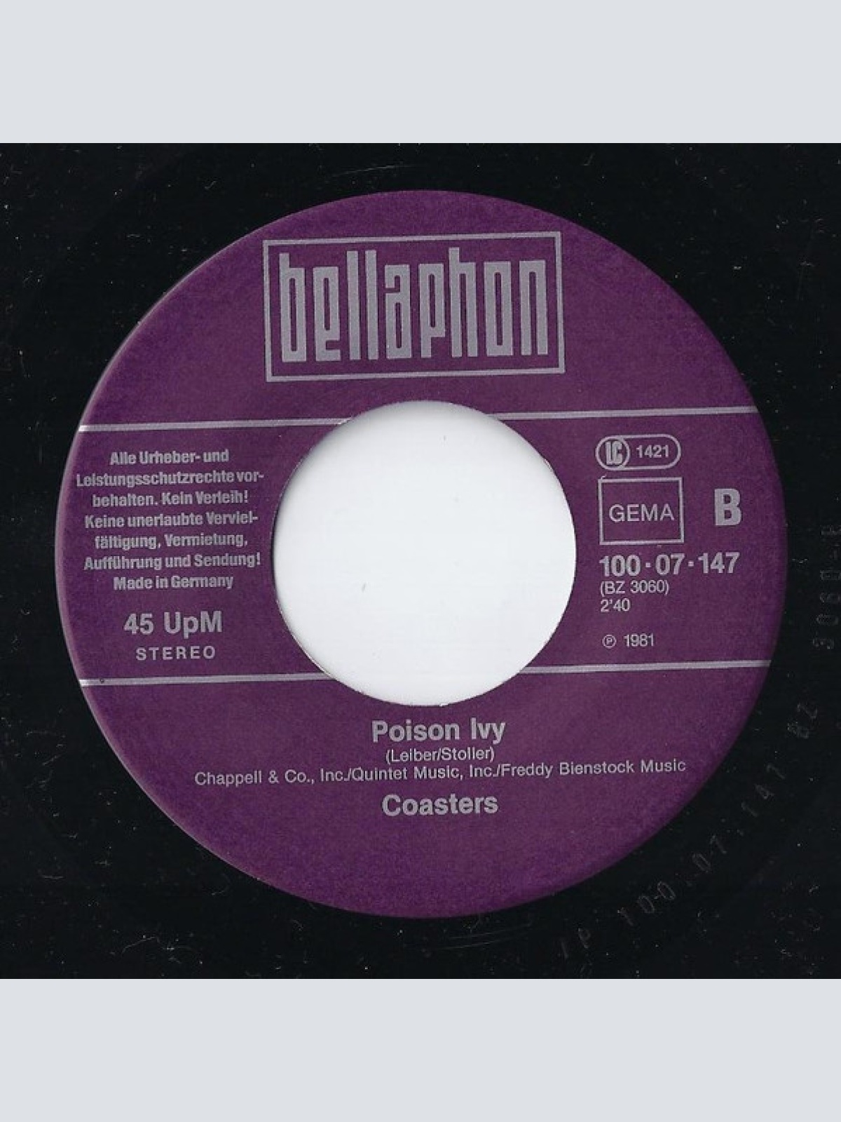 Vinyl / Sam The Sham And The Pharaohs* / Coasters* - Wooly Bully / Poison Ivy