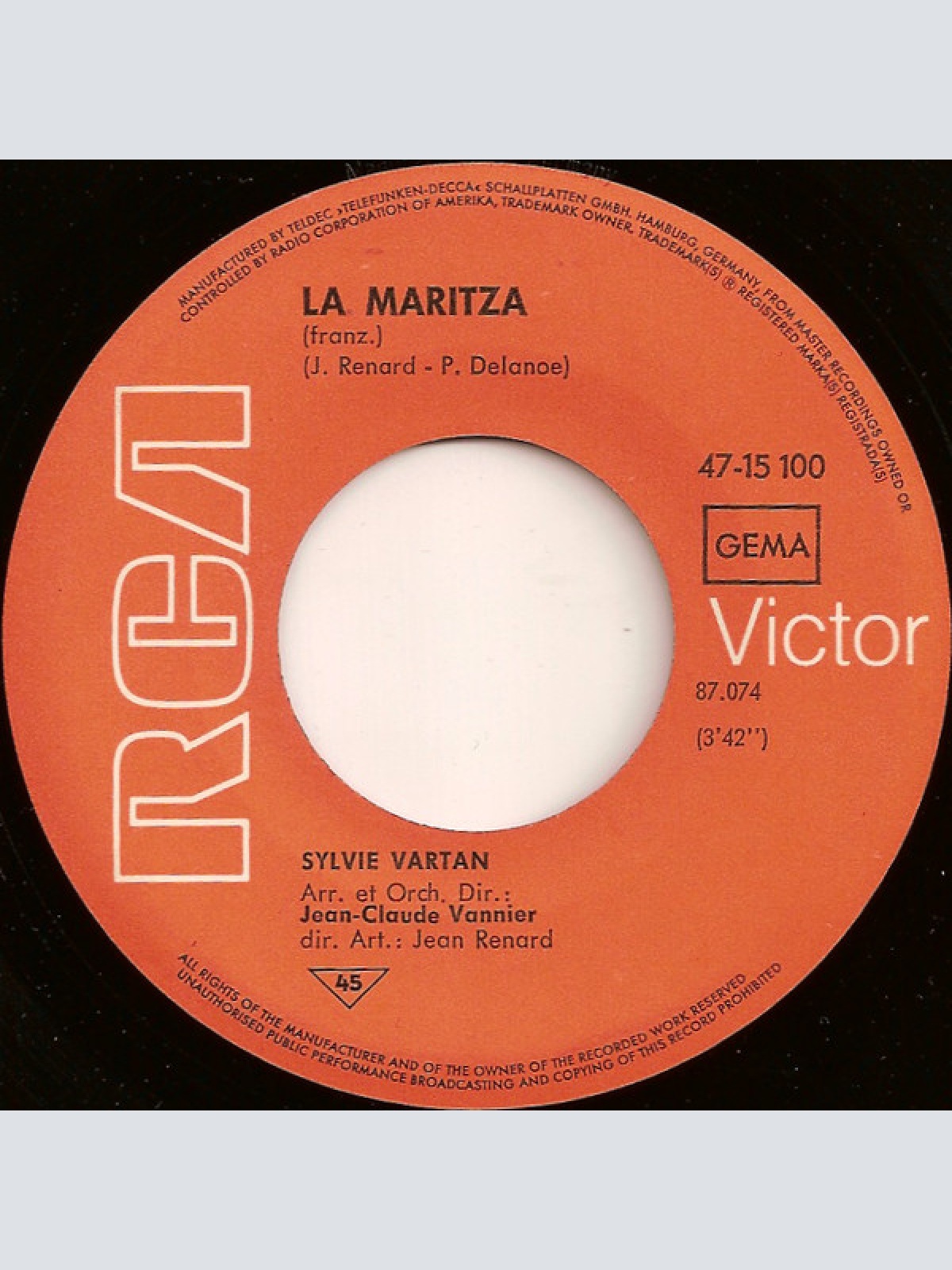 Vinyl / Sylvie Vartan - Zum Zum Zum