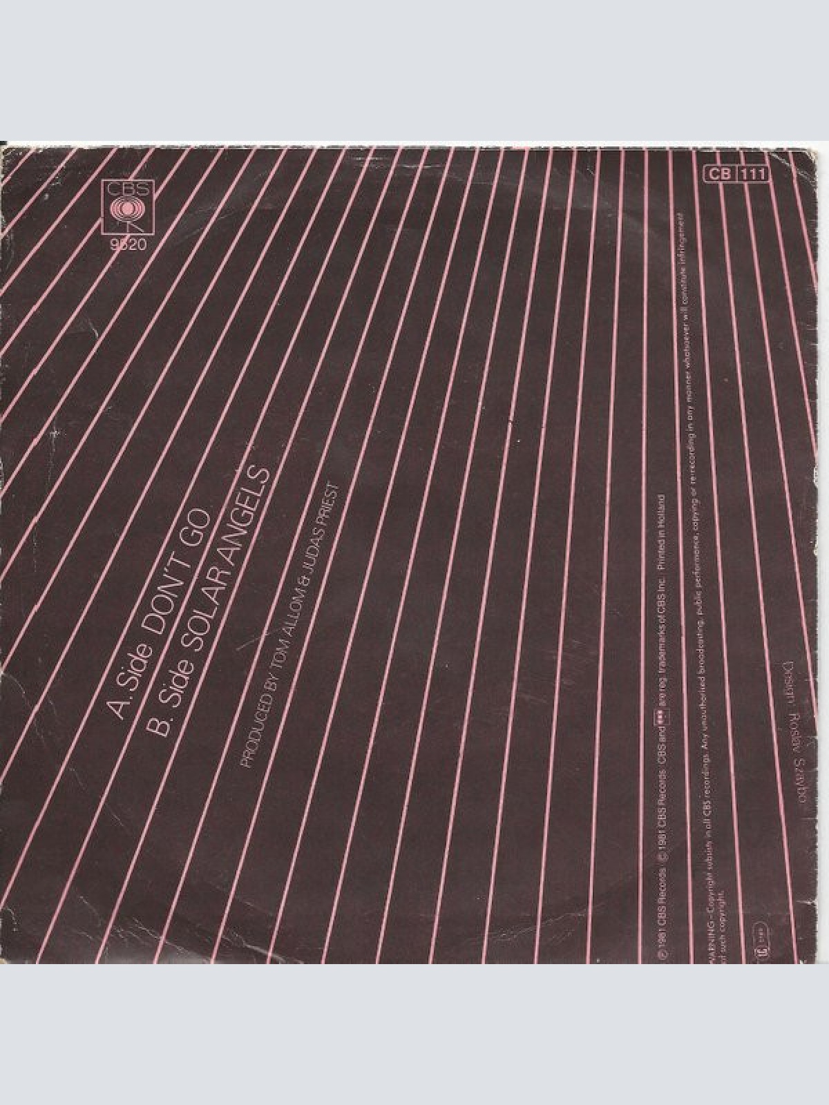 Vinyl / Judas Priest - Don't Go