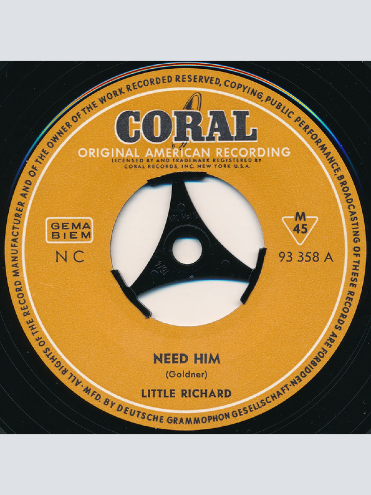 Vinyl / Little Richard - Need Him / Milky White Way