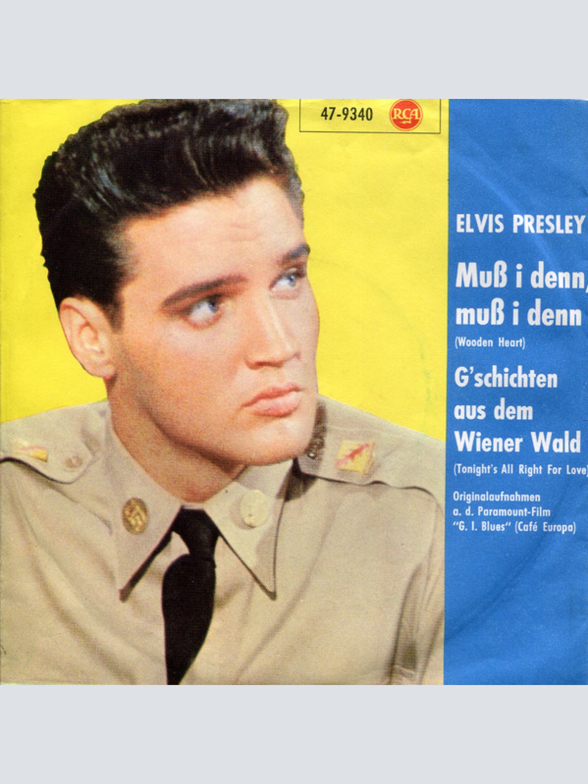 Vinyl / Elvis Presley - Muß I Denn, Muß I Denn (Wooden Heart) / G'schichten Aus Dem Wiener Wald (Tonight's All Right For Love)