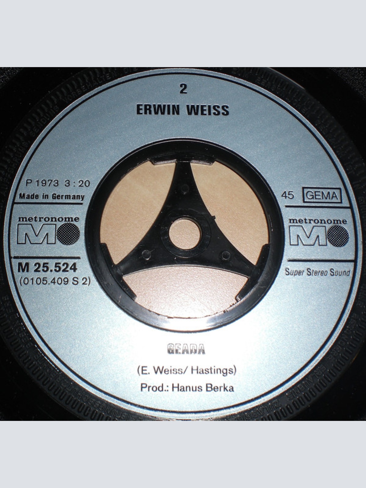 Vinyl / Erwin Weiss - Dat Muss Doch Auch Ma' Sein / Geada