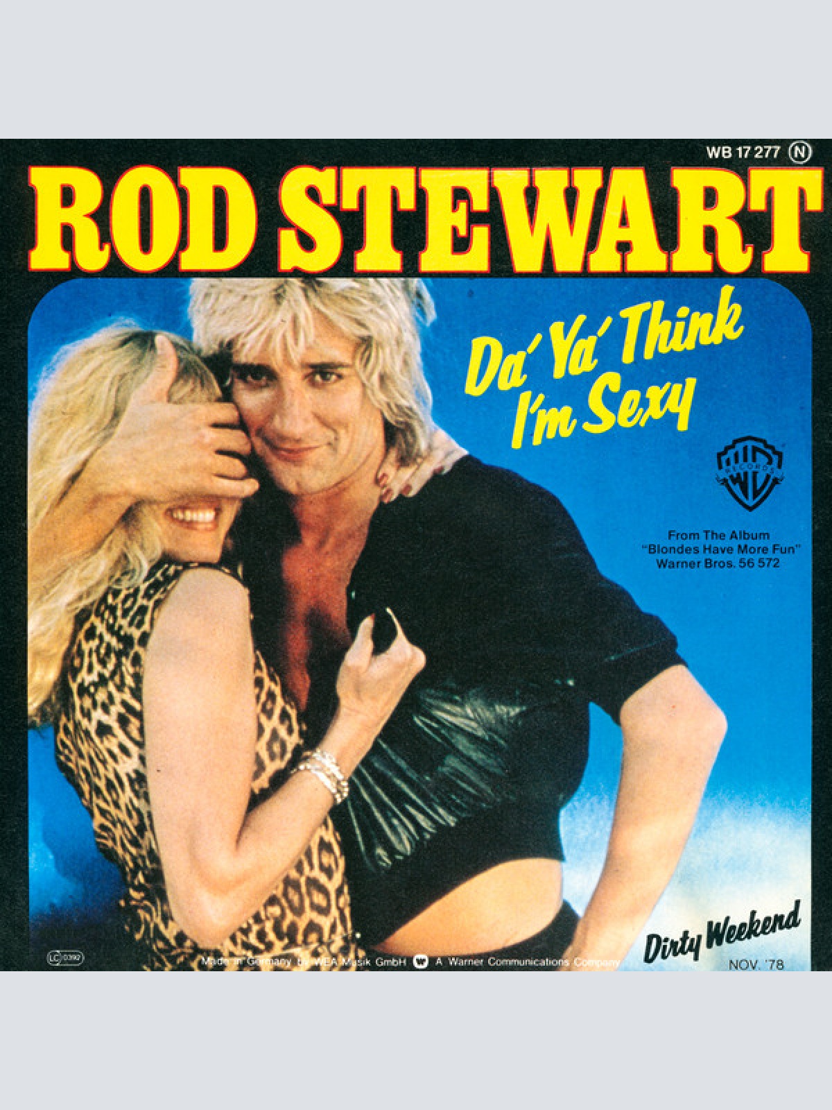 Vinyl / Rod Stewart - Da' Ya' Think I'm Sexy