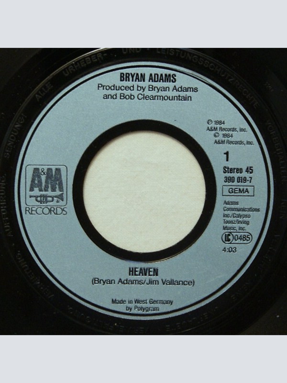 Vinyl / Bryan Adams - Heaven