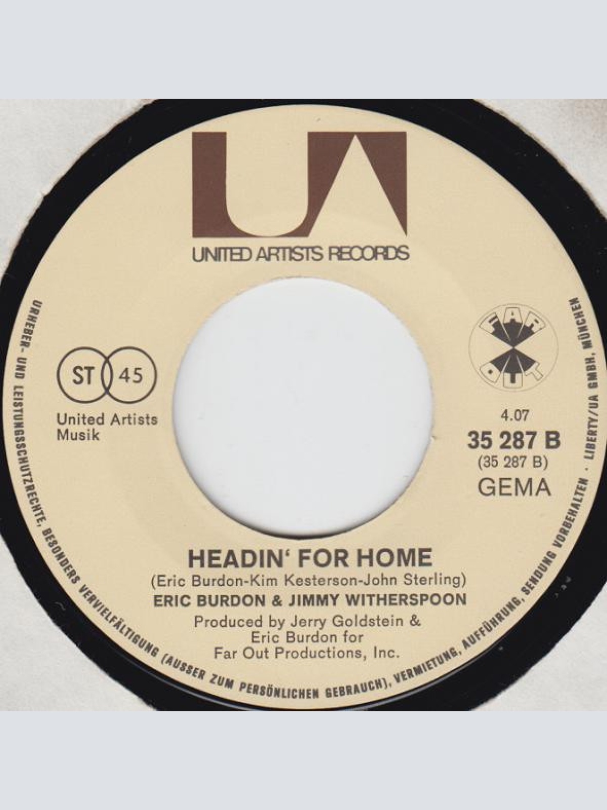 Vinyl / Eric Burdon & Jimmy Witherspoon - Soledad