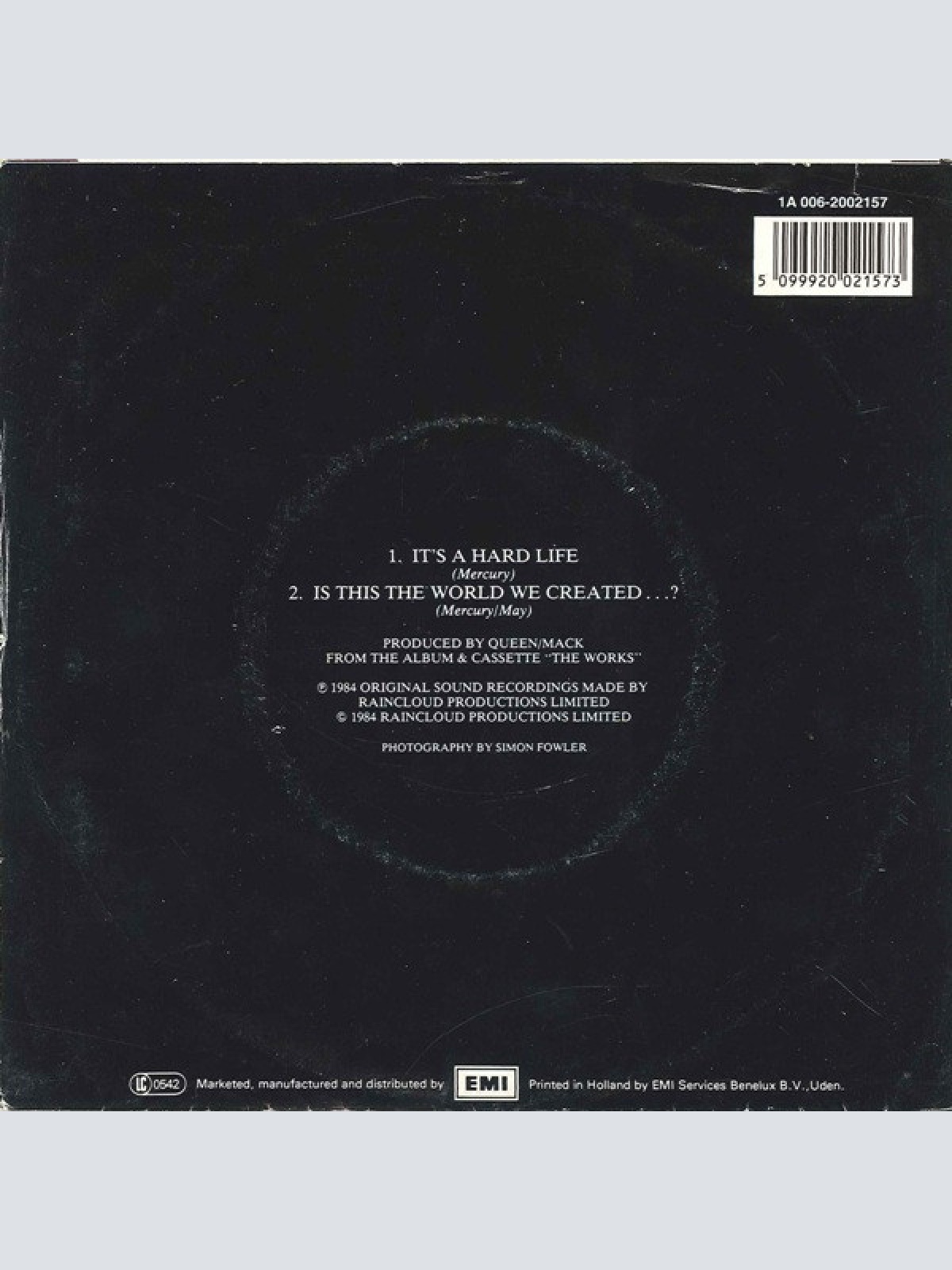 Vinyl / Queen - It's A Hard Life