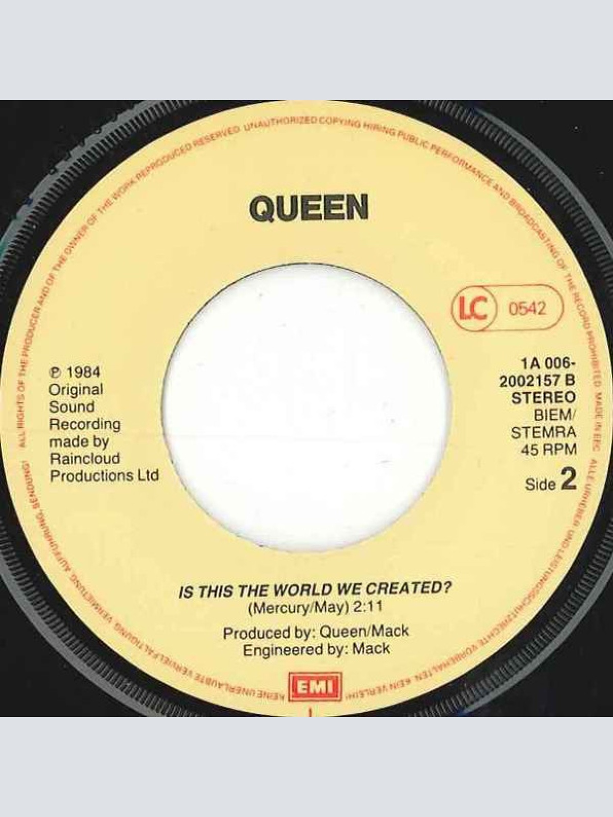 Vinyl / Queen - It's A Hard Life