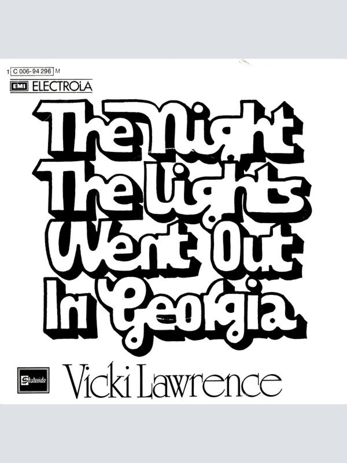 Vinyl / Vicki Lawrence - The Night The Lights Went Out In Georgia