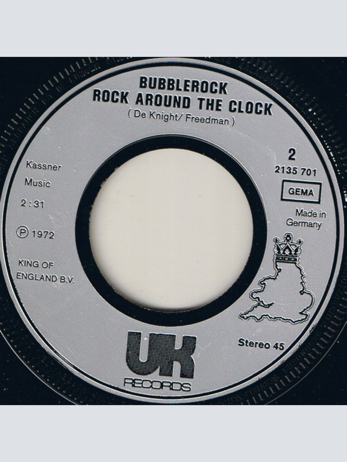 Vinyl / Bubblerock - Satisfaction / Rock Around The Clock