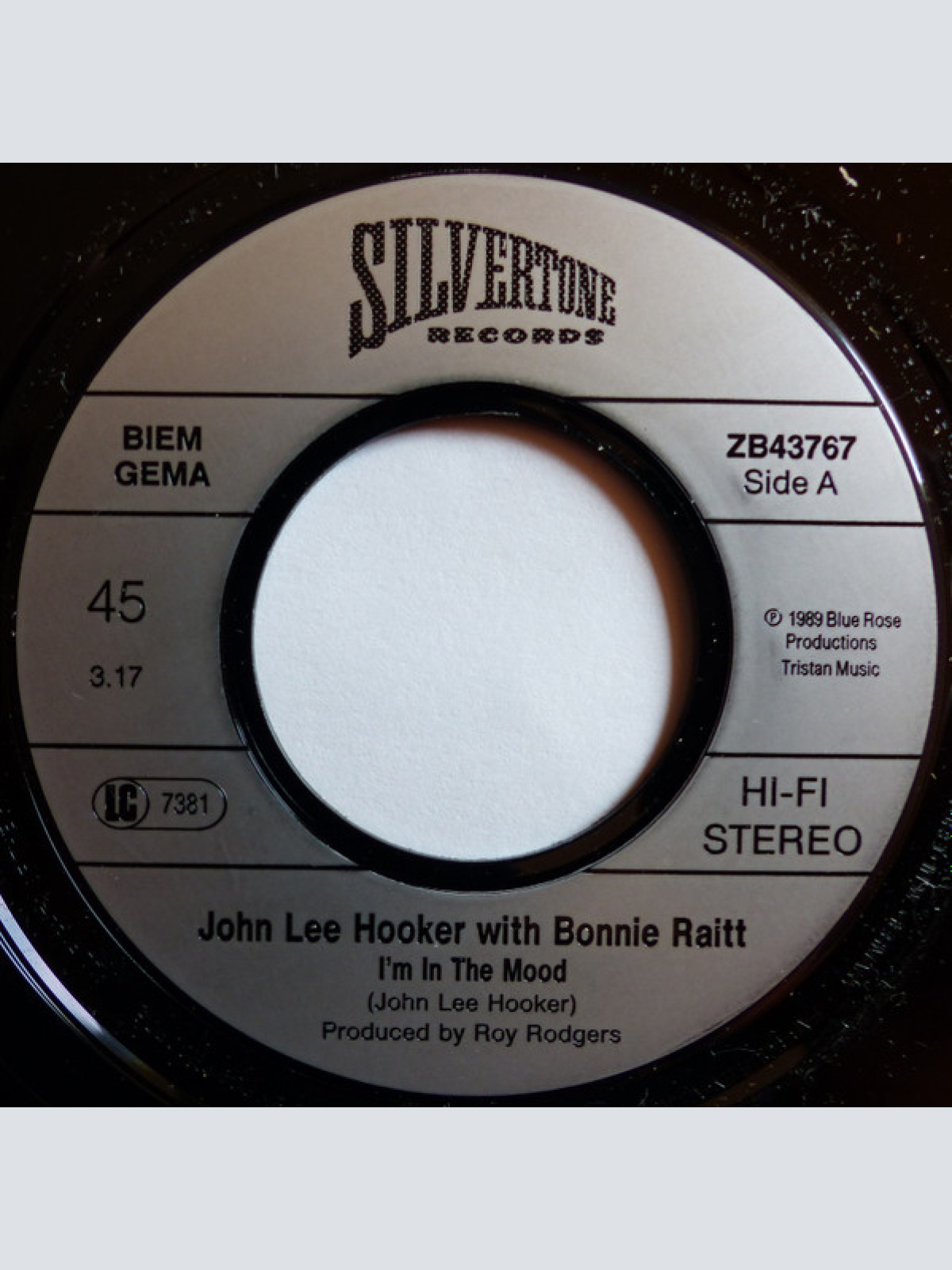 Vinyl / John Lee Hooker With Bonnie Raitt / John Lee Hooker With Carlos Santana & The Santana Band* - I'm In The Mood / The Healer