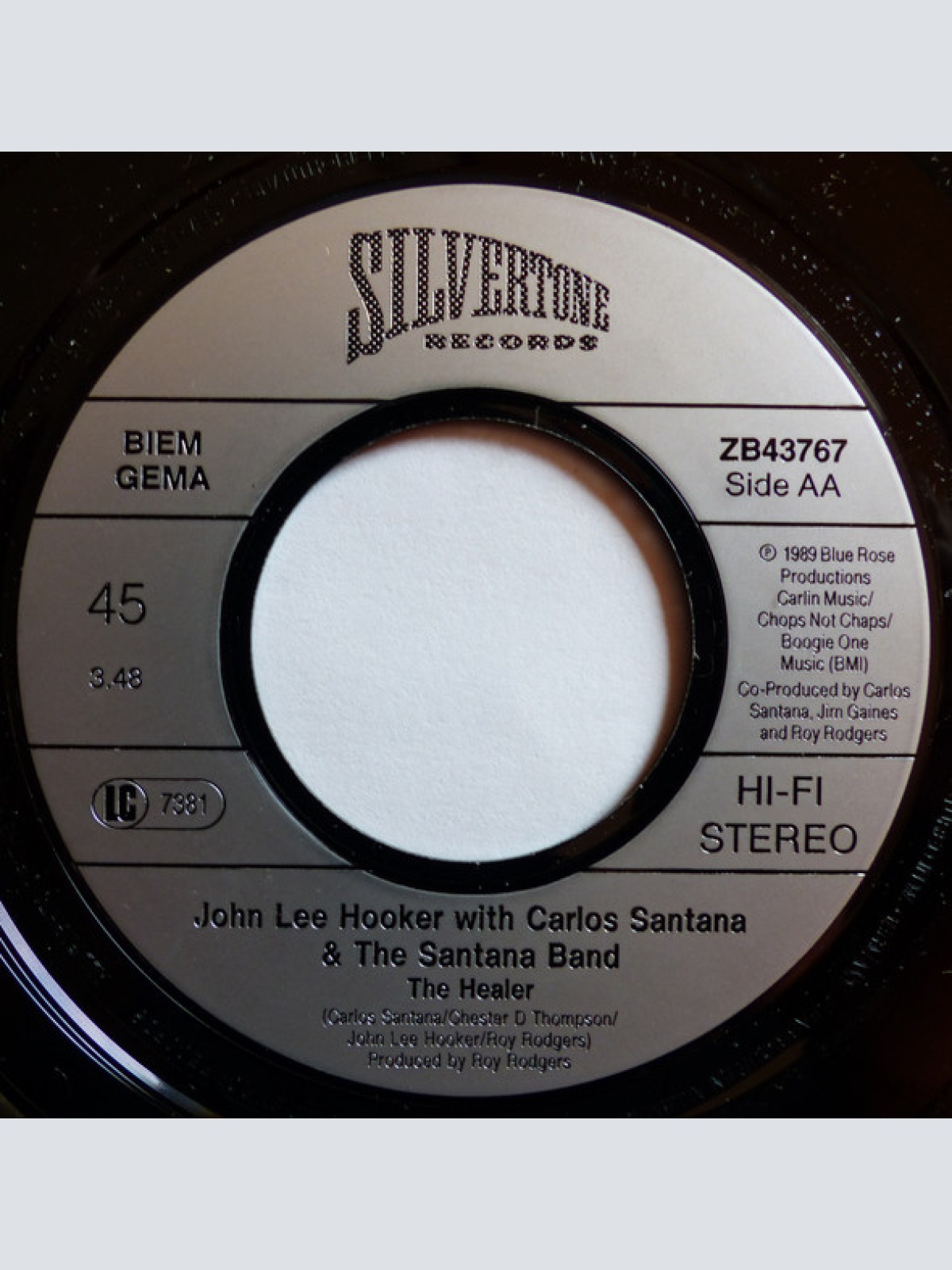 Vinyl / John Lee Hooker With Bonnie Raitt / John Lee Hooker With Carlos Santana & The Santana Band* - I'm In The Mood / The Healer