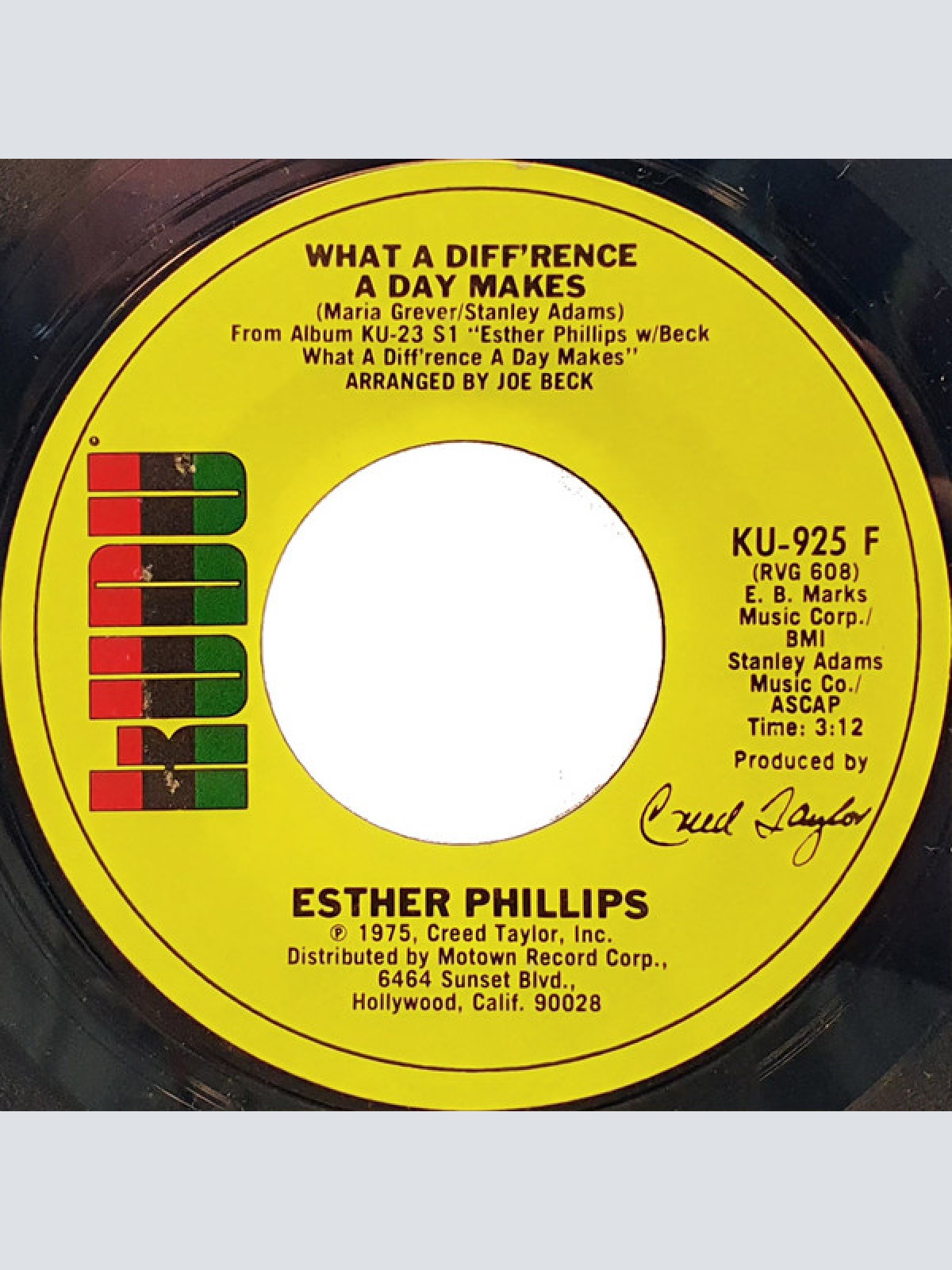 Vinyl / Esther Phillips - What A Diff'rence A Day Makes