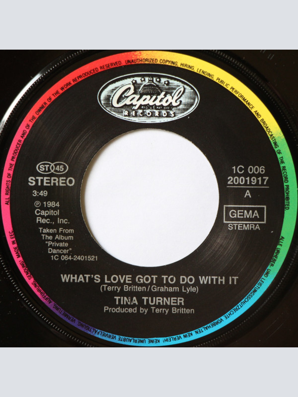 Vinyl / Tina Turner - What's Love Got To Do With It