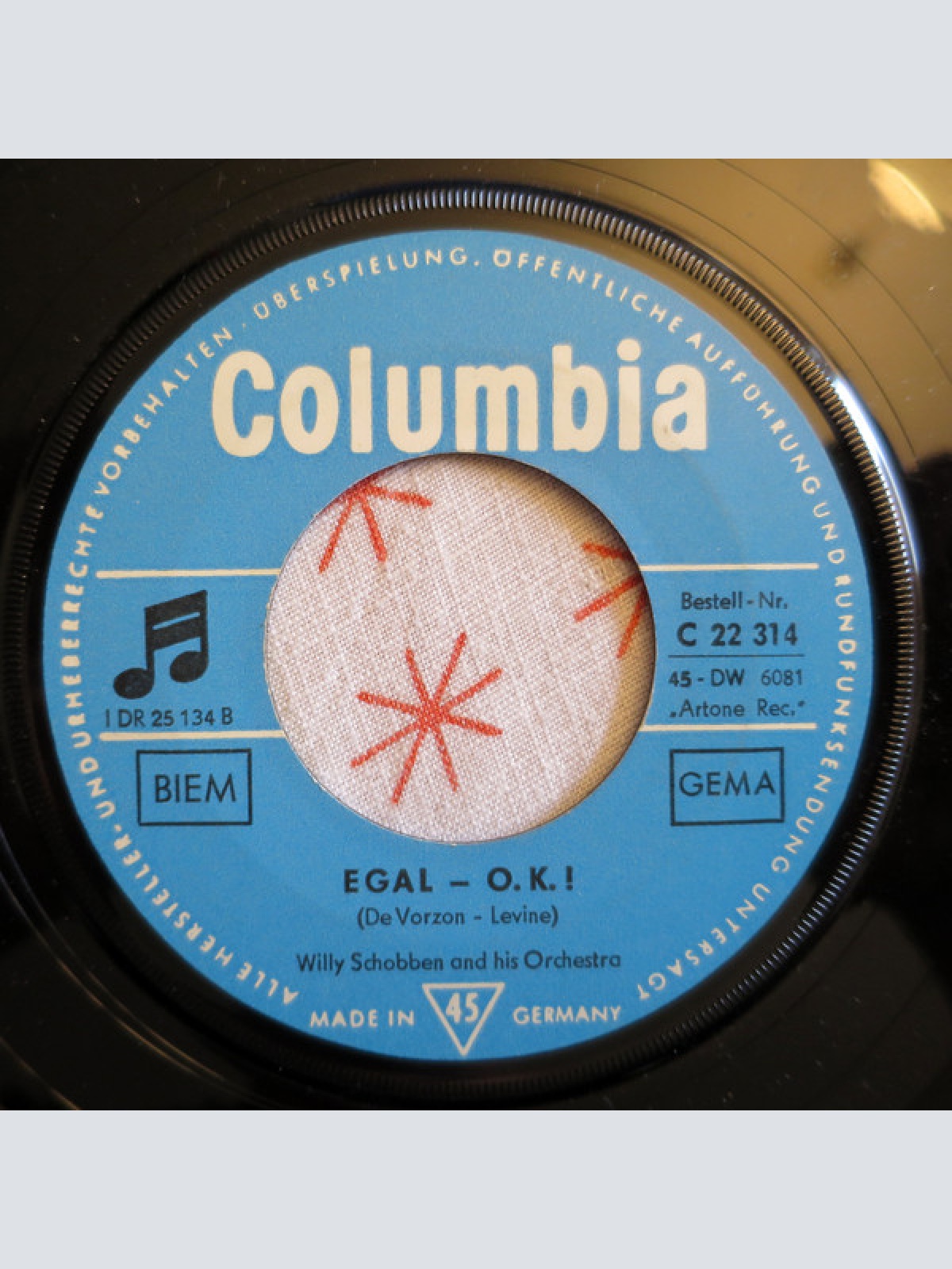 Vinyl / Willy Schobben And His Orchestra - Benfica