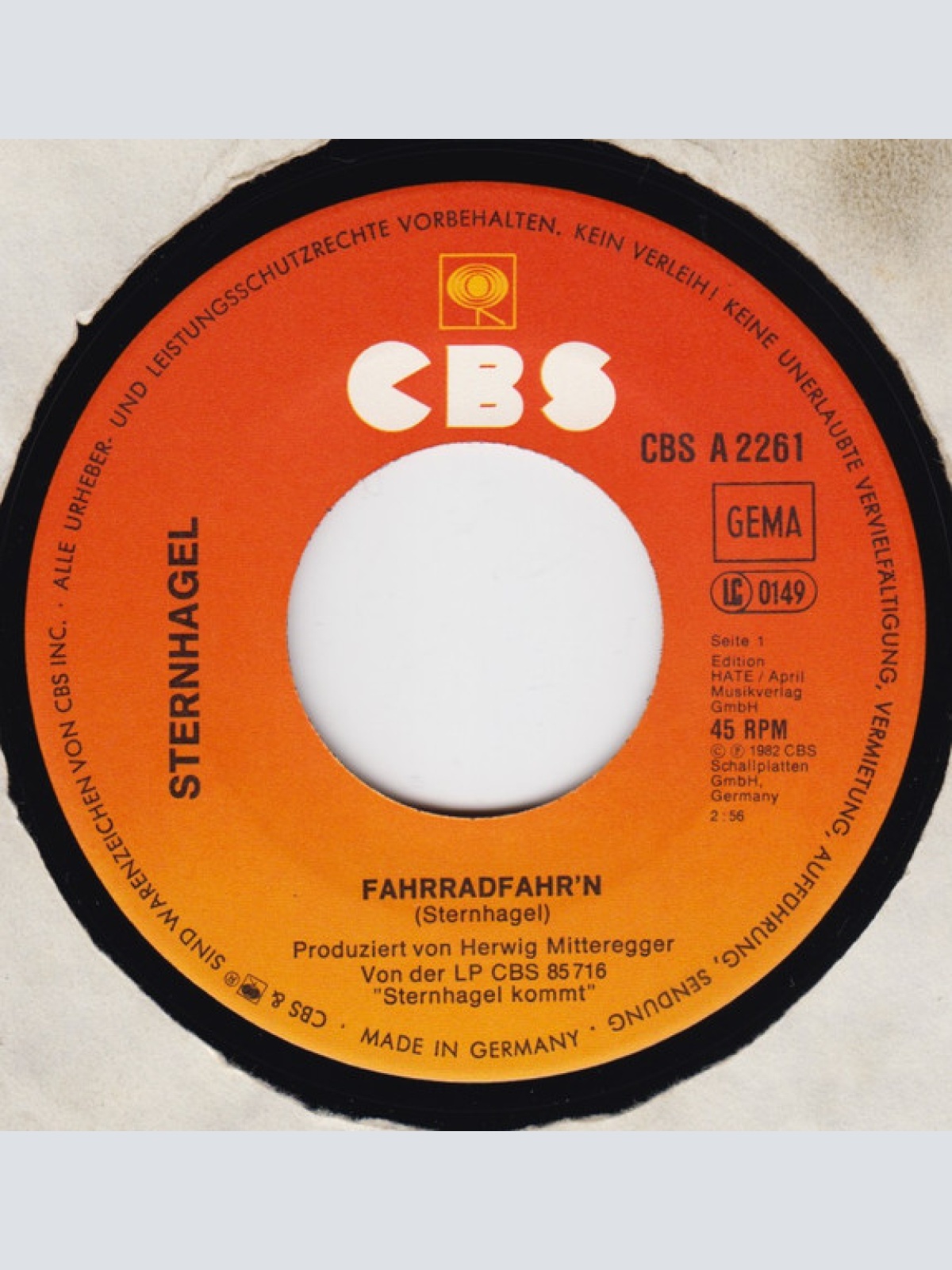 Vinyl / Sternhagel - Fahrradfahr'n