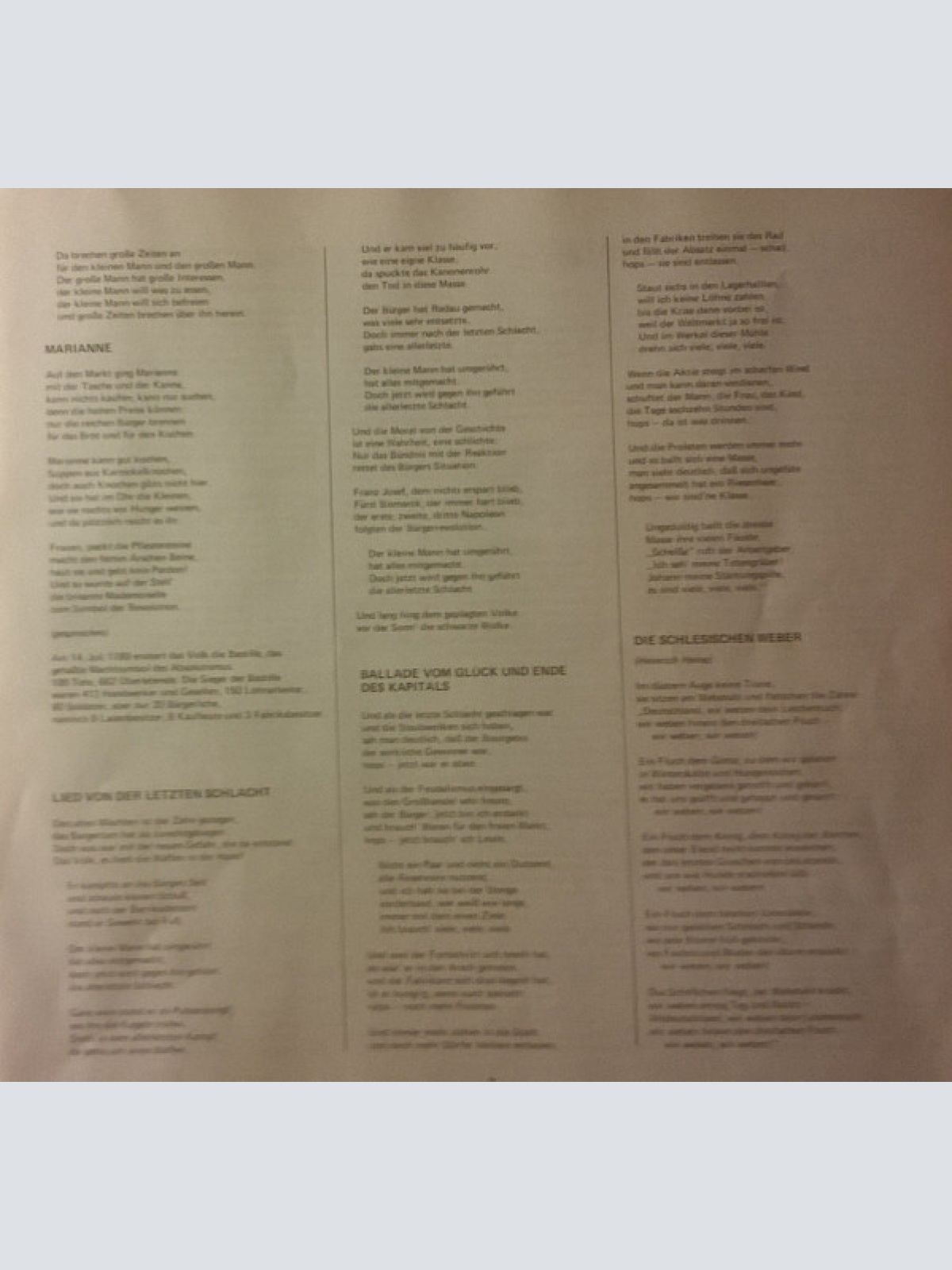 Vinyl / Schmetterlinge - Proletenpassion