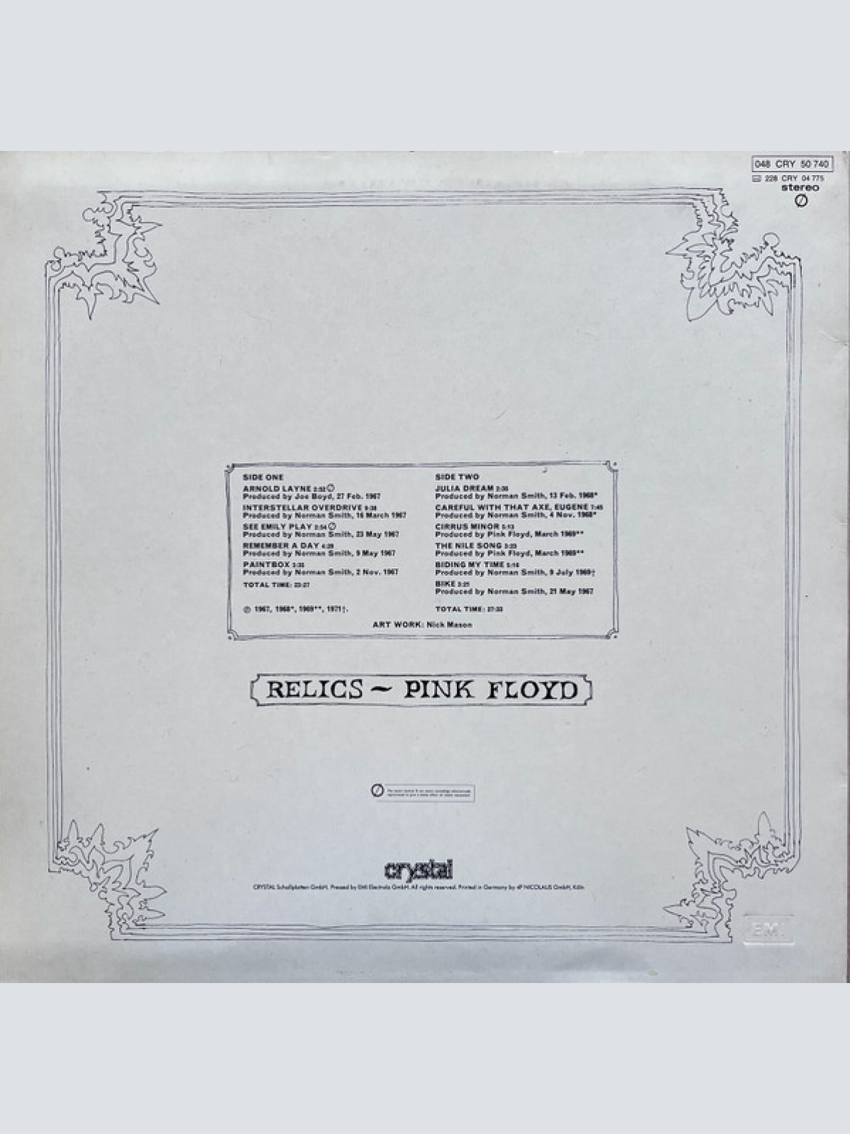 Vinyl / Pink Floyd - Relics