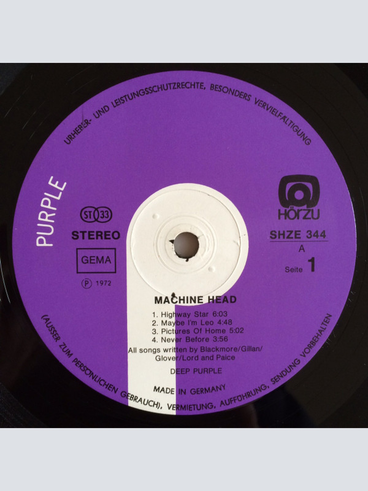 Vinyl / Deep Purple - Machine Head