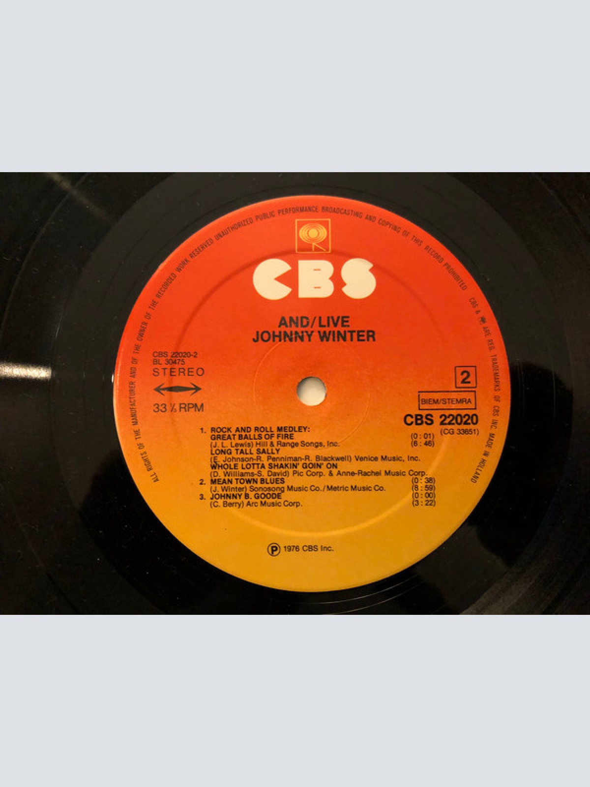 Vinyl / Johnny Winter - And/Live