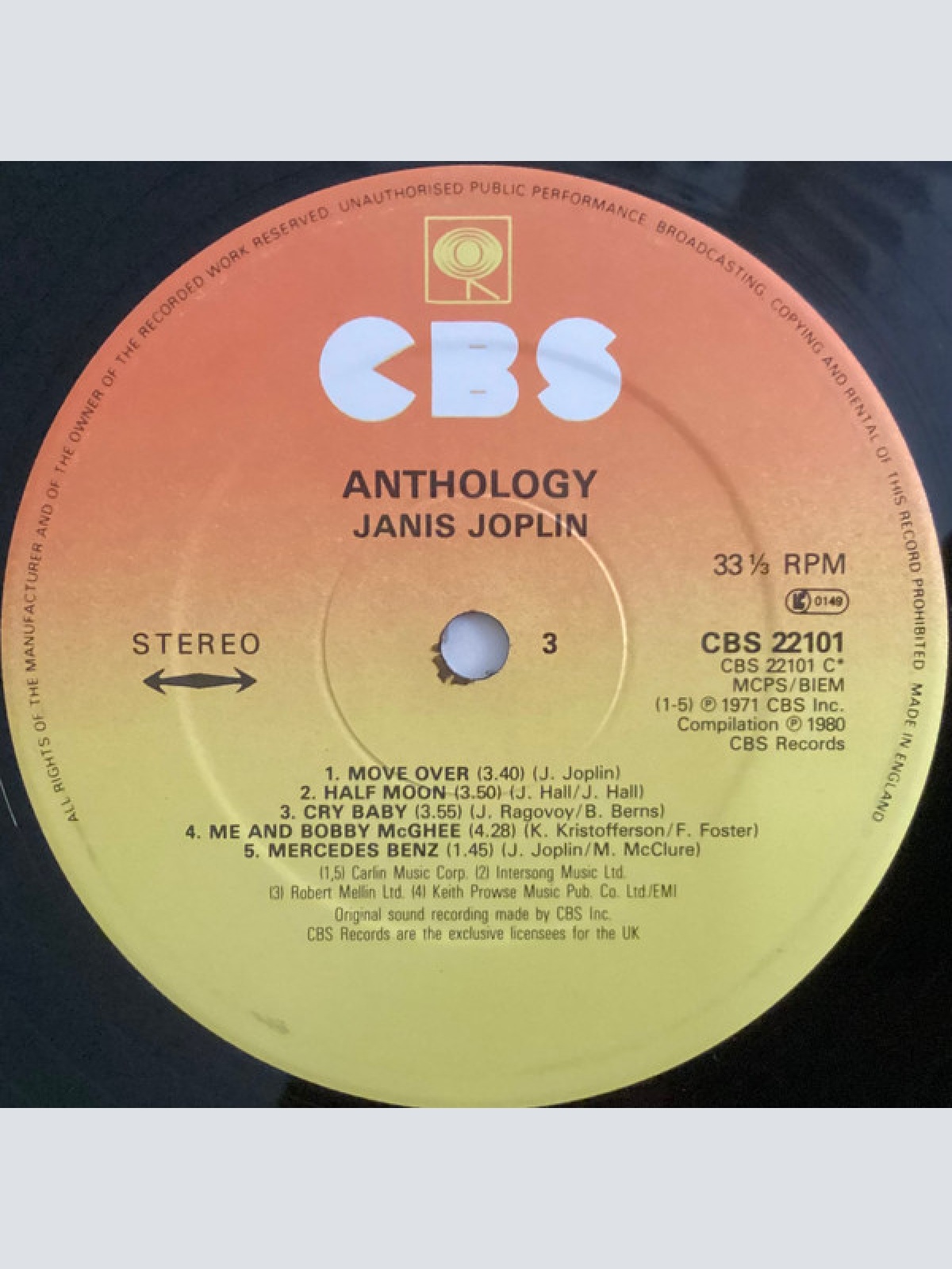 Vinyl / Janis Joplin - Anthology