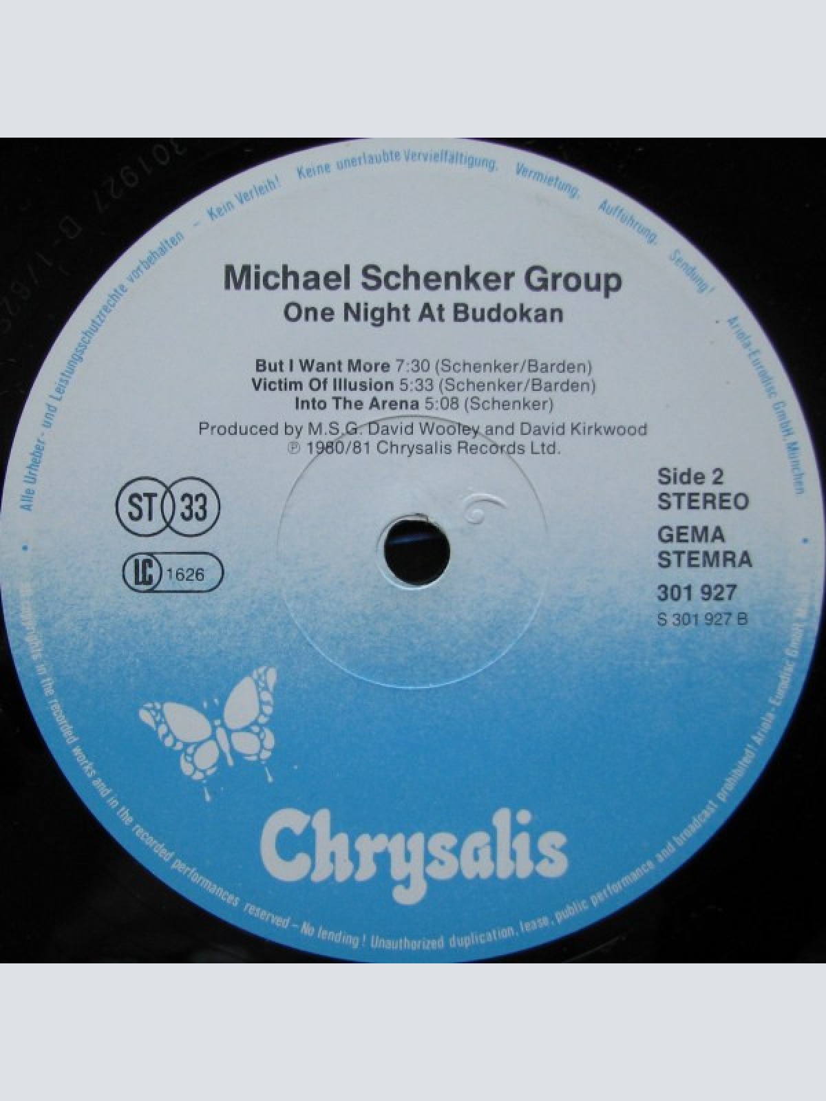 Vinyl / MSG* - One Night At Budokan