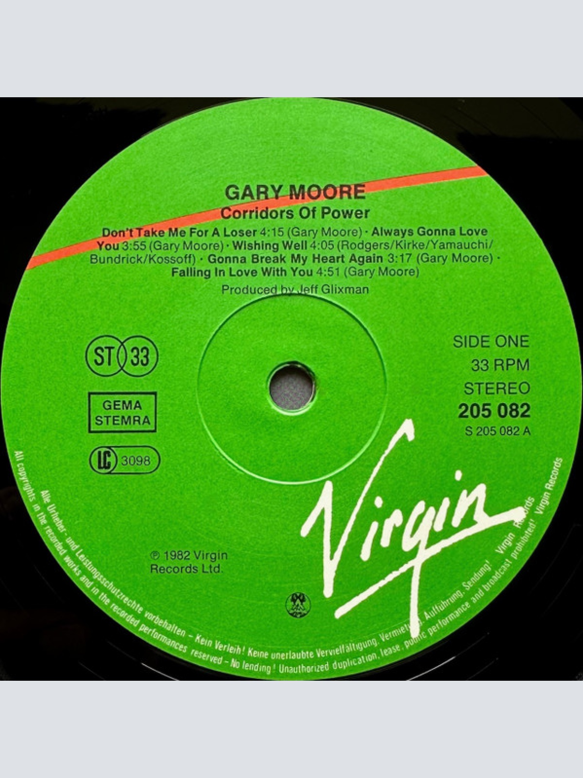 Vinyl / Gary Moore - Corridors Of Power