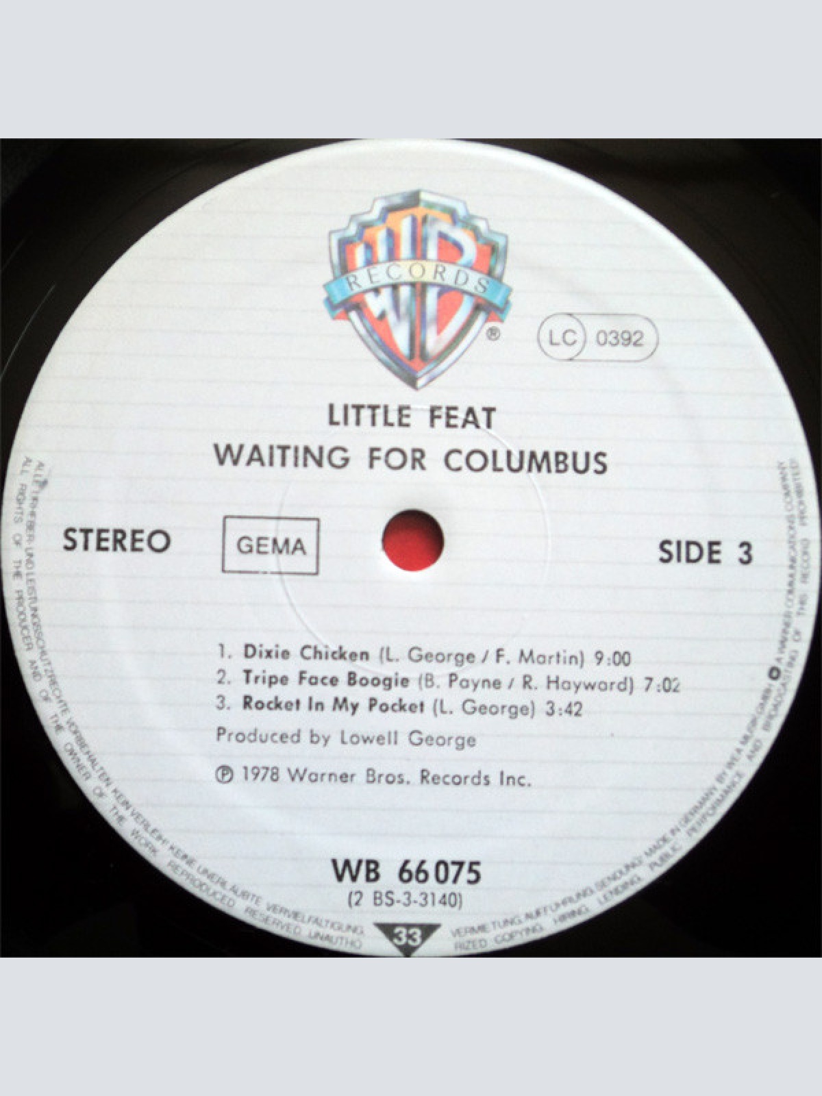 Vinyl / Little Feat - Waiting For Columbus
