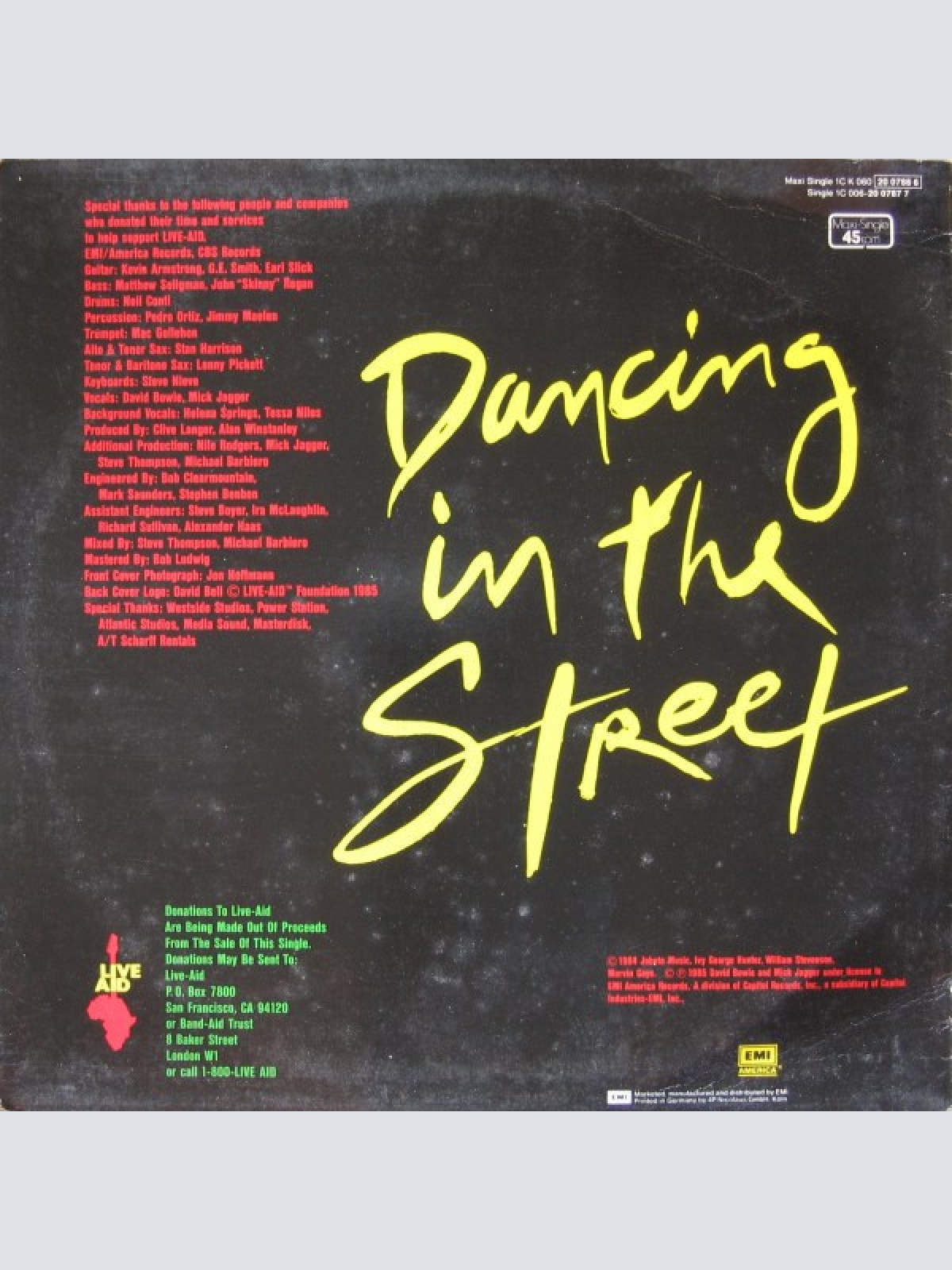 Vinyl / David Bowie And Mick Jagger - Dancing In The Street