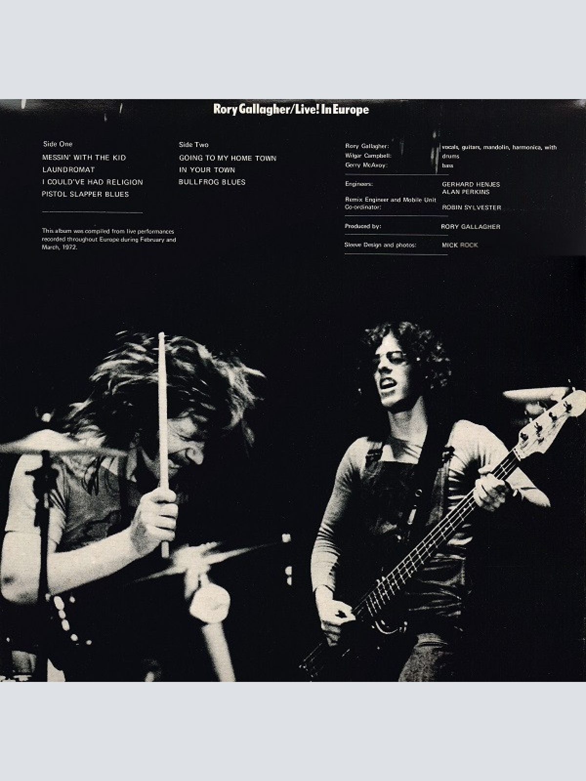 Vinyl / Rory Gallagher - Live! In Europe
