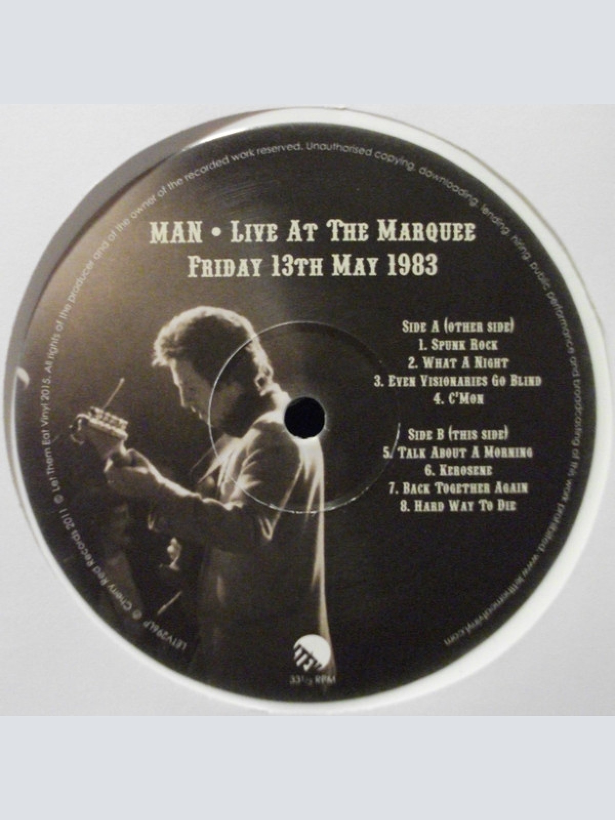 Vinyl / Man - Live At The Marquee (Friday 13th May 1983)