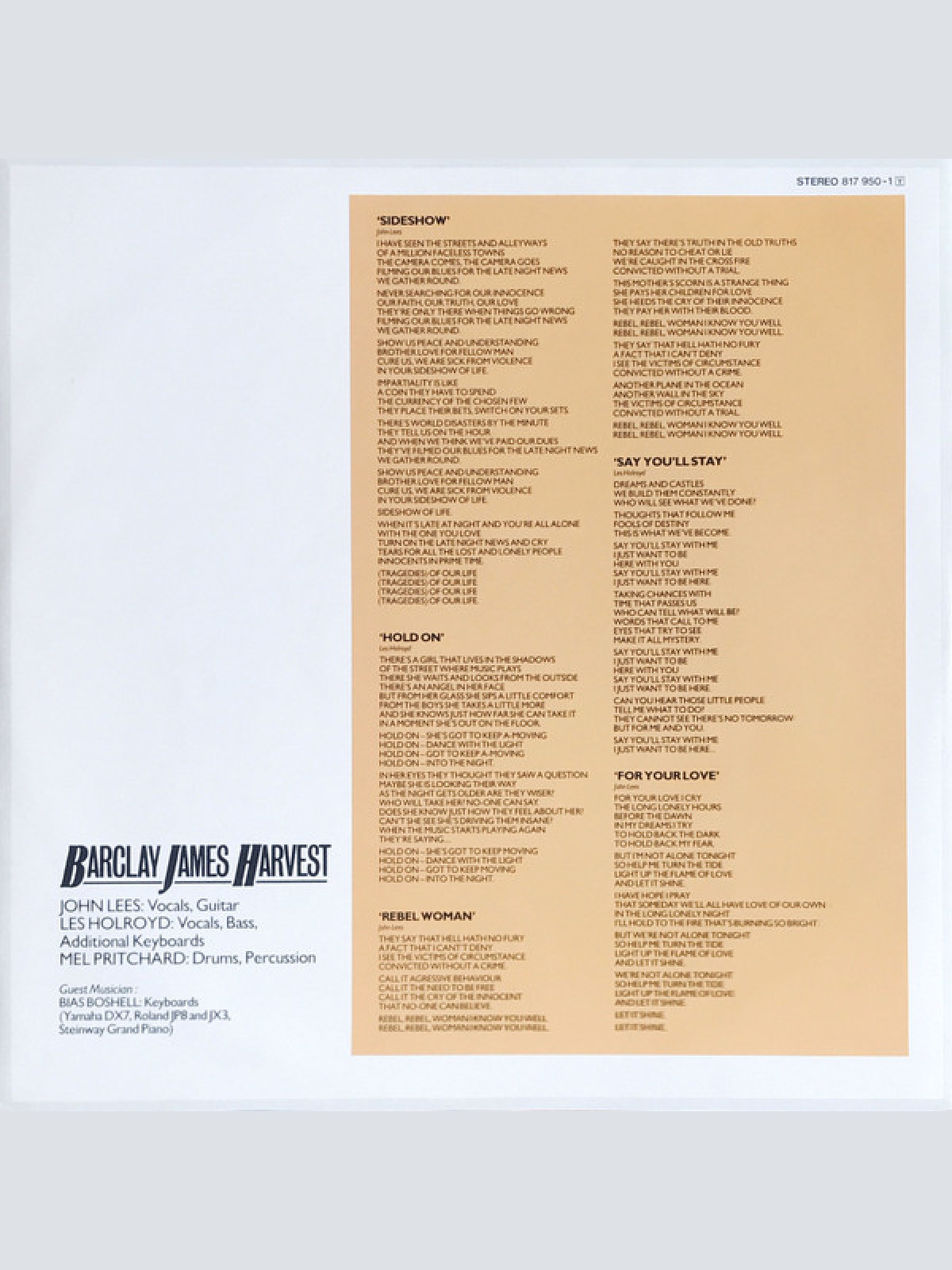 Vinyl / Barclay James Harvest - Victims Of Circumstance