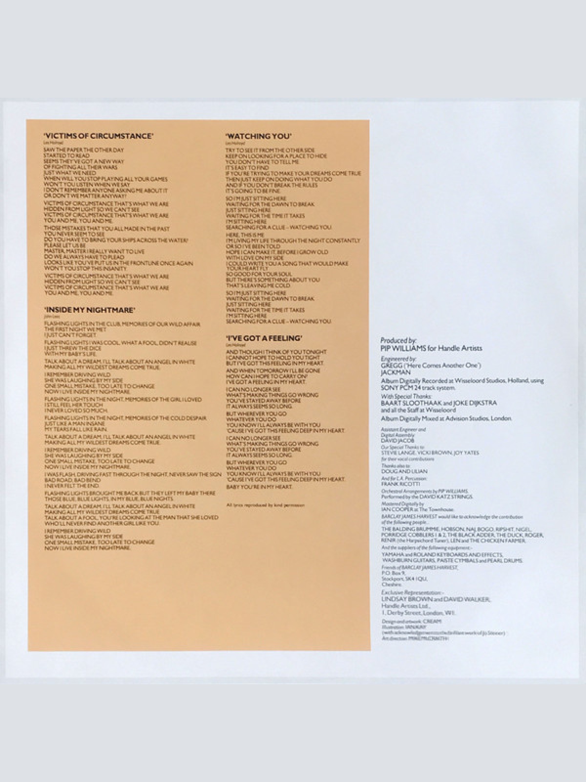 Vinyl / Barclay James Harvest - Victims Of Circumstance